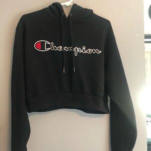 Champion cropped hoodie